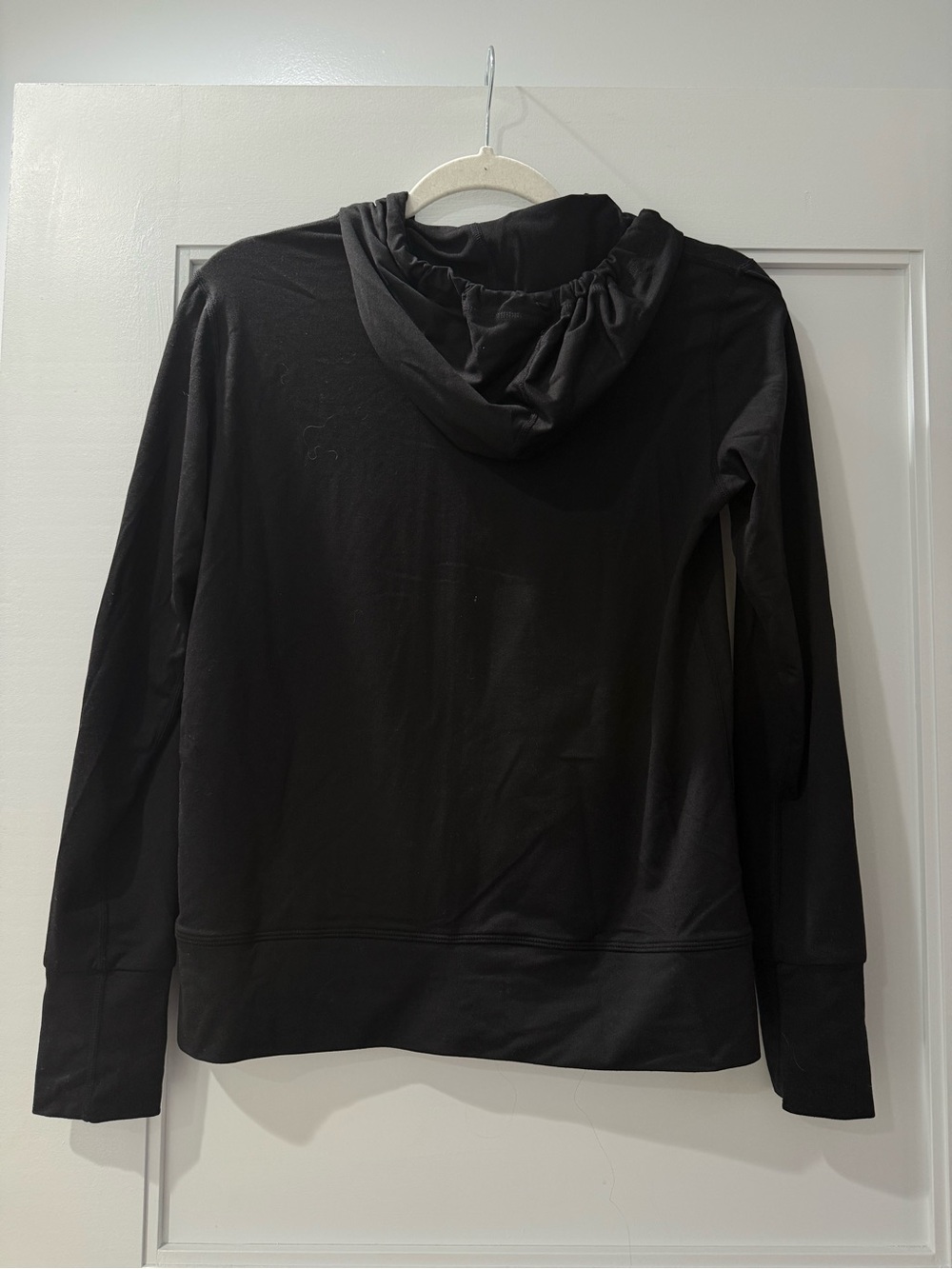 Vuori Black Zip-Up Hoodie with White Trim - Picture 2 of 2